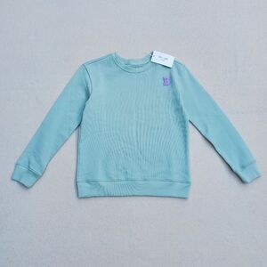 Hart + Land Silt-Green Crew Neck Organic Sweatshirt Size 8